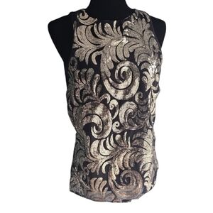 New York And Company - Gold Sequin Tank - Size Xs